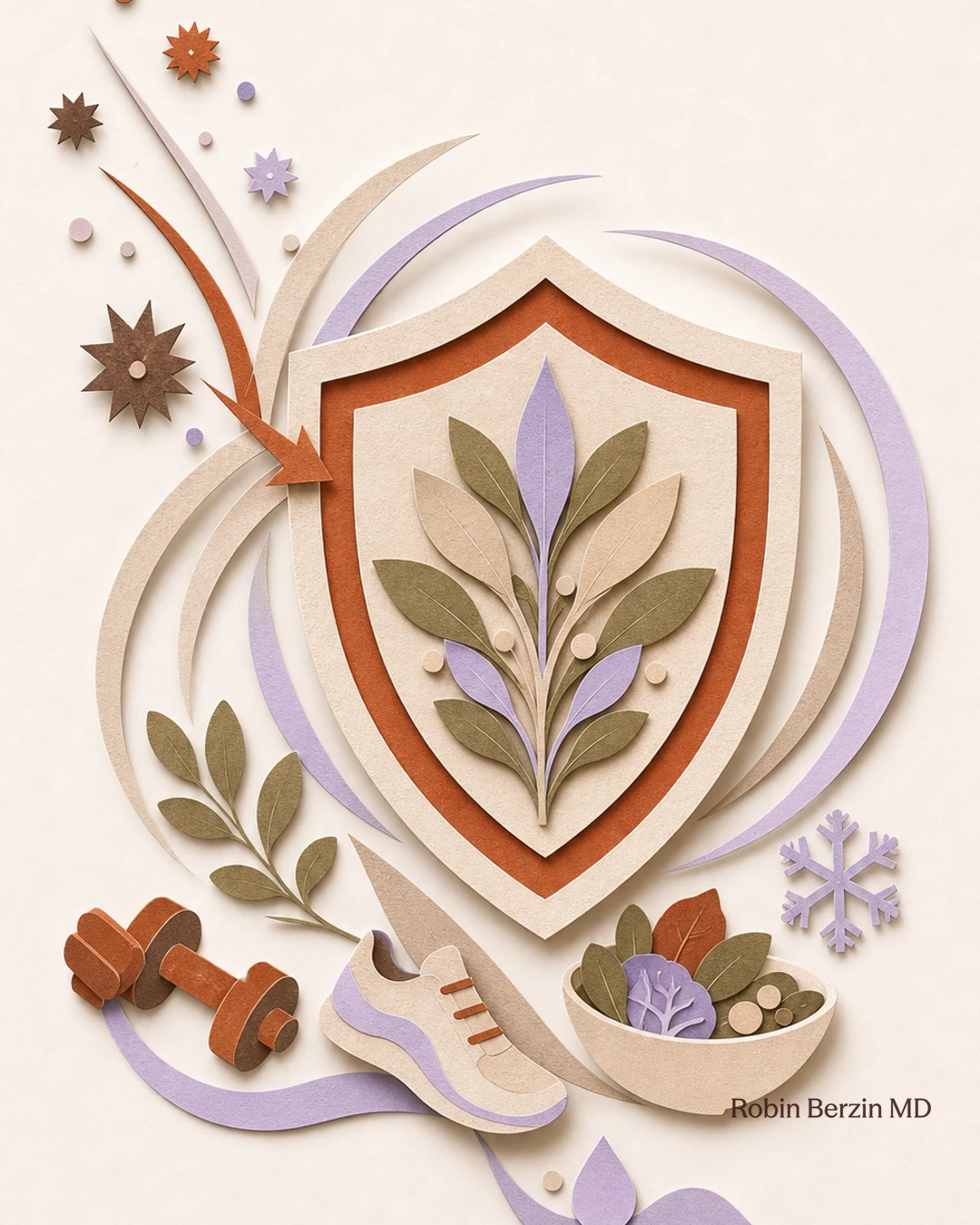 How to boost your immune system before it fails editorial cut-paper collage illustration