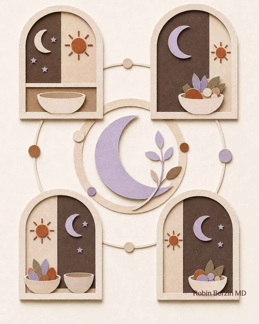 4 fasting for women strategies to optimize longevity editorial cut-paper collage illustration