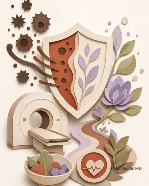 How to prevent cancer at younger ages editorial cut-paper collage illustration
