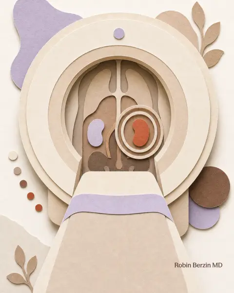 Is it worth $2,500 to catch disease before it starts? editorial cut-paper collage illustration