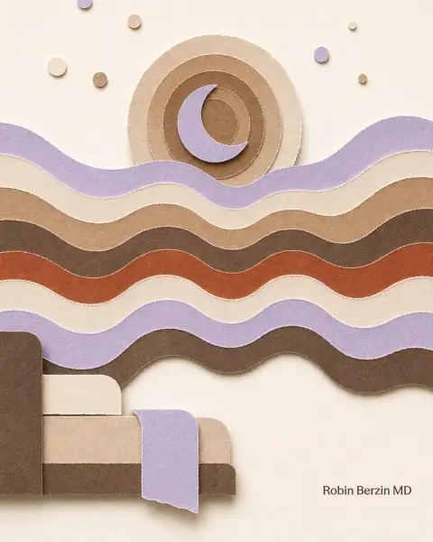 Is Sleep Consistency the Most Overlooked Lever of Longevity? editorial cut-paper collage illustration